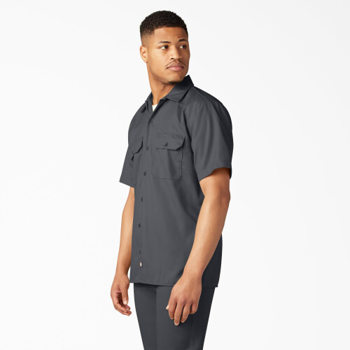 Dickies Unisex Kurzarm-Arbeitshemd - SCHWARZ - S (D0102H7MF2X) 2