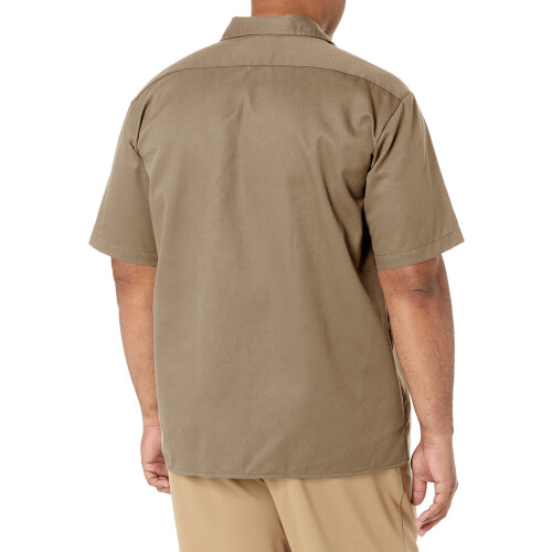 Dickies Dickies Herren Big and Tall Kurzarm-Arbeitshemd, Khaki, Gr      e S 1