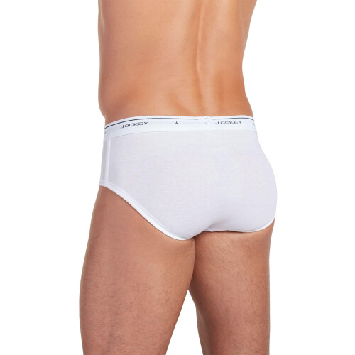 Jockey Jockey Ανδρικά Σλιπ Classic Low Rise - 6 Τεμάχια, Λευκό, 34 1