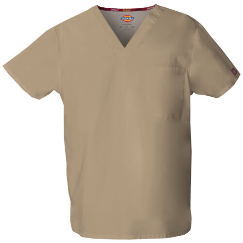 Dickies Dickies Unisex V-Ausschnitt Scrub-Oberteil, Khaki, Medium 1