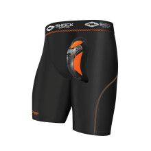 Shock Doctor Ultra Pro compressie Shorts Supporter met Ultra cup protector, Jeugd & Volwassen maten, Zwart, X-Large