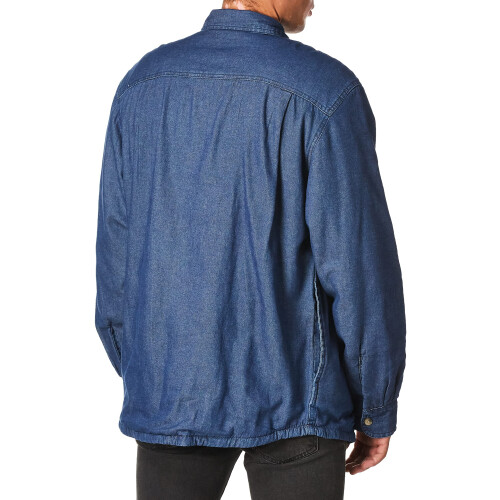 Wrangler Wrangler Authentics Ανδρικό Μπουφάν με Μακριά Μανίκια και Επένδυση Sherpa, Indigo, Μεγάλο 2