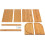 MantraRaj Bamboo Bread Bin Storage Counter Top Roll Top Bread Box Space Saving for Countertop Store Bread Cake 6