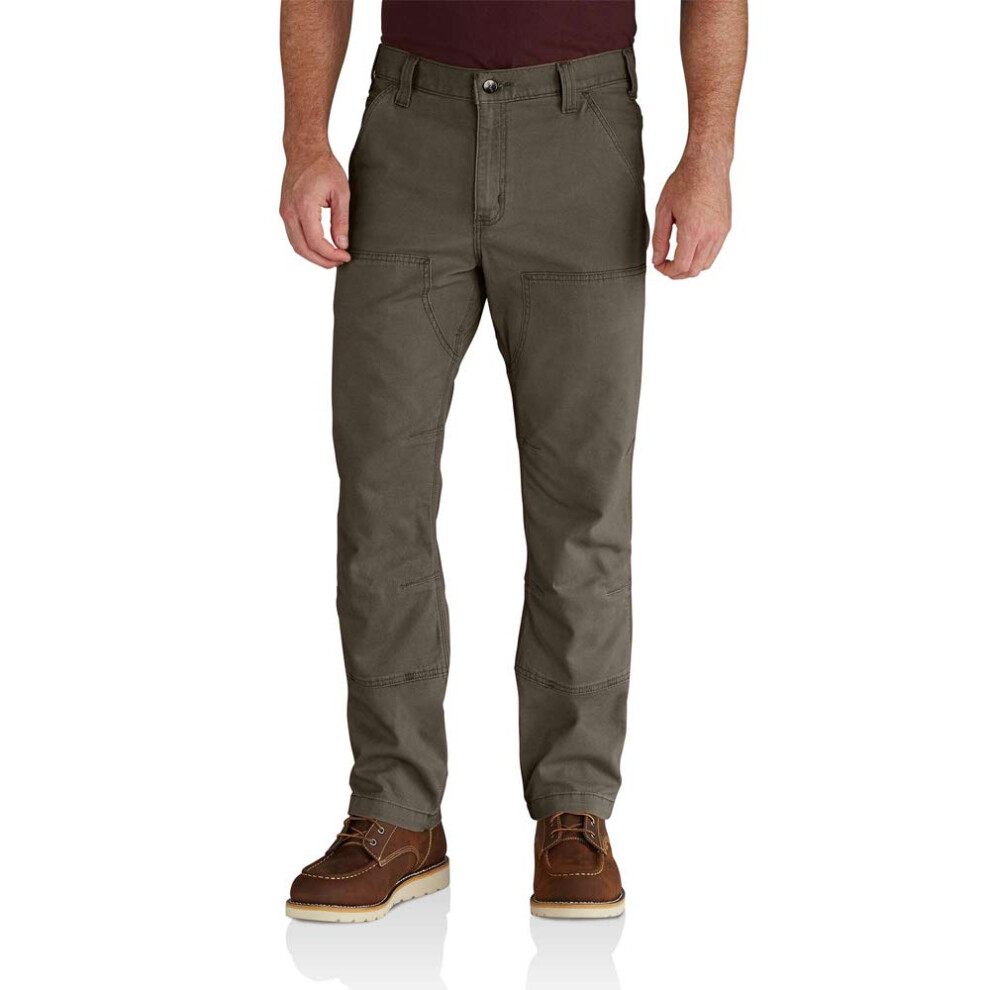 Carhartt Men's Relaxed Straight Rigby Double-Front Dungaree, Tarmac, W34 X L34