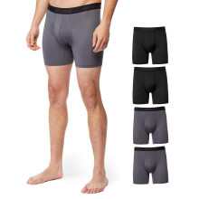 32 DEGREES COOL - Calzoncillos b   xer de malla deportiva de secado r   pido para hombre (paquete de 4), 2 negros y 2 gris carb   n (talla XX-Large)