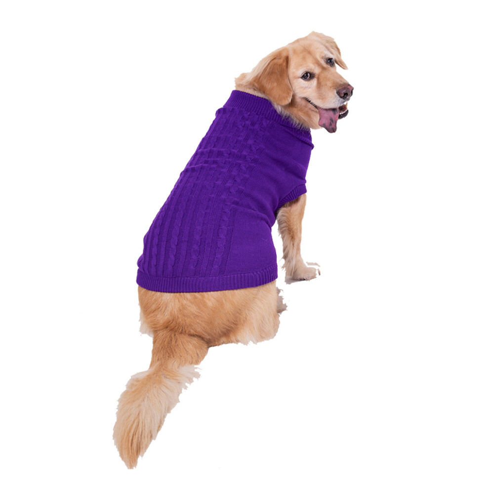 (Purple, 3XL) Puppies Shirt Pet Sweaters Pets Supplies Puppies Clothing Dogs Sweater-image-OPC-PKSBS62-NEW