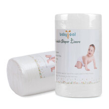 Babygoal - Fodere per pannolini in stoffa per bambini, confezione da 2, in rayon di bamb   , per pannolini in stoffa (200 fogli) 2BBT01