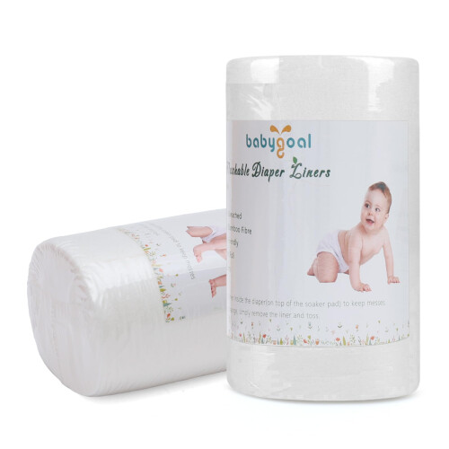 Babygoal baby trasa blja foder 2 pack rayon frn bambu foder fr tyg blja blja (200 ark) 2bbt01