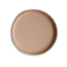 Piastra di aspirazione in silicone classico mushie senza BPA, design antiscivolo (naturale)