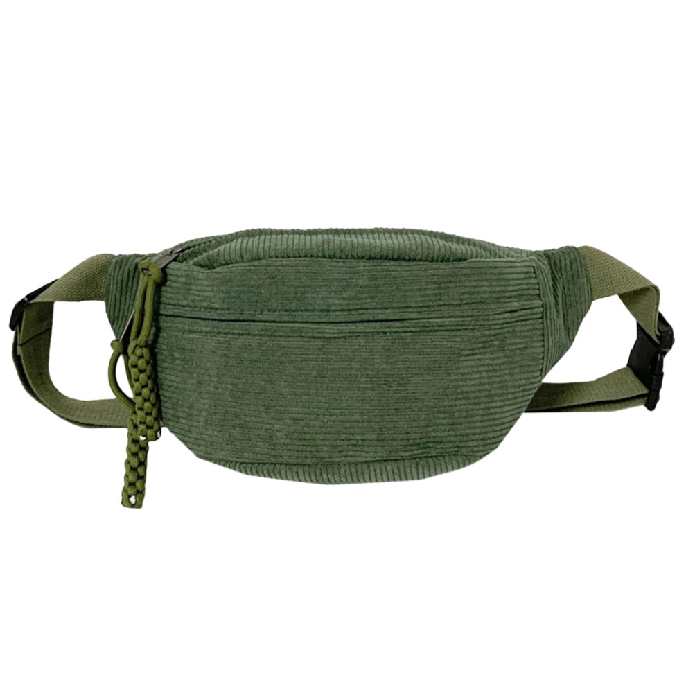 Fanny Pack Corduroy Waist Pack 34x15cm Adjustable Belt Bag Lightweight Travel Daily Use Men Women-image-OPC-PKSBSZS-NEW