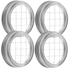4Pcs Mason Flower Jar Lids Stainless Steel Canning Jars