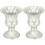 2 grabvasen metall, blumenvase für friedhof, gartendeko 4