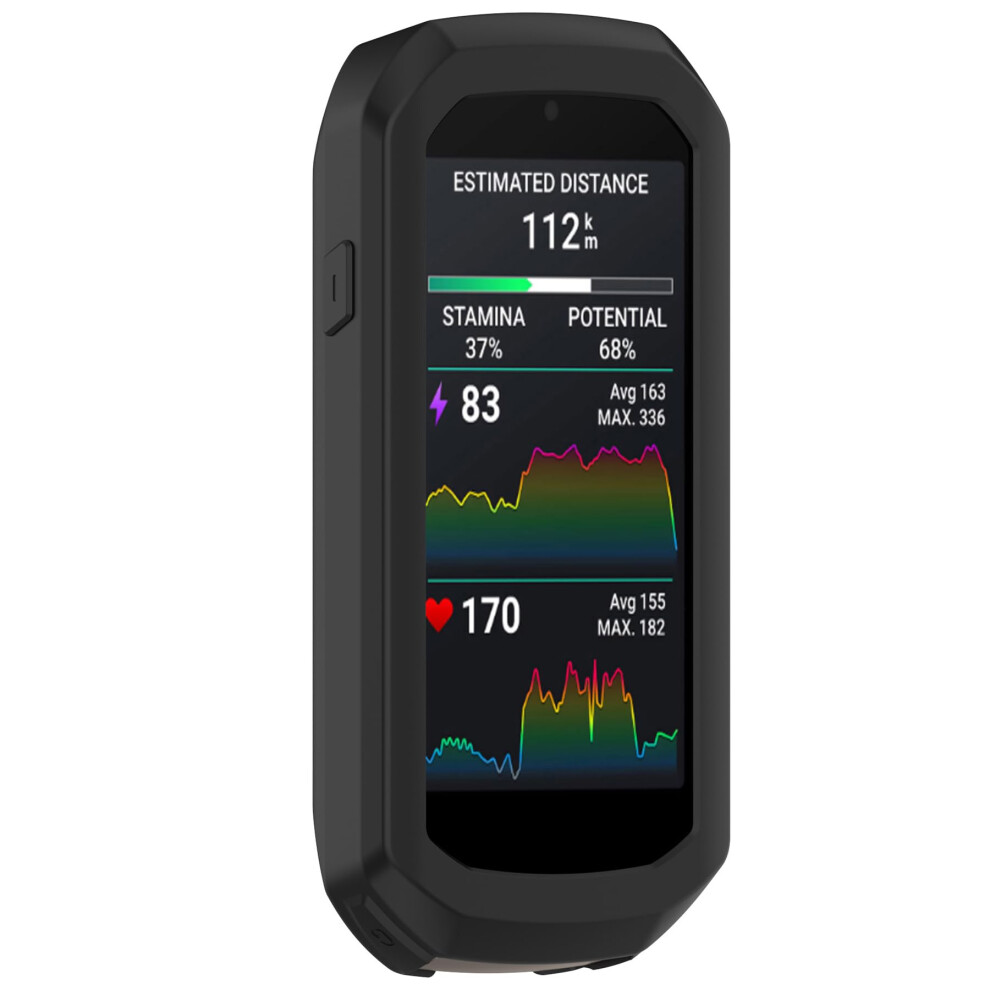 Protective Case Silicone Protective Cover Skin Scratch-Proof Shock-Proof Protector Style For Garmin Edge 1050 Black 9354506979737