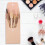Cosmetics Brushes Daily Use 1 Set 3.5x1.2x0.6in 8