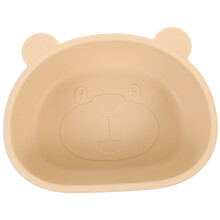 Beige Peuter Zuigkom Van Silicone, Voorkomt Morsen