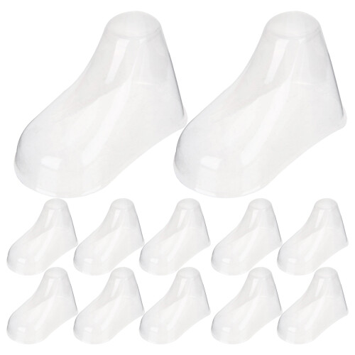 20pcs clear plastic toddler shoe booties socks display support 2