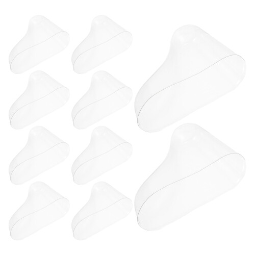 20pcs clear plastic toddler shoe booties socks display support 1