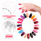 clear nail tips acrylic art display practice wheel tool for diy salon 4
