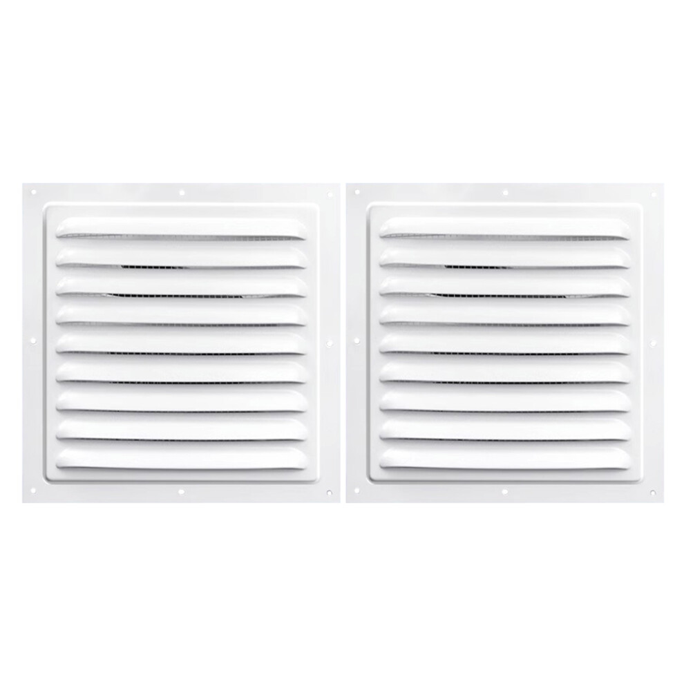 2Pcs Durable Square Vent Grille For Shed Garage Attic Ventilation 3303508561767