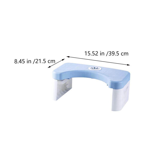foldable footstool for bathroom toilet step stool sky-blue 1