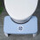 foldable footstool for bathroom toilet step stool sky-blue 9