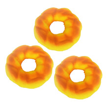 3pcs pu simulation donut photography props for adults kids children