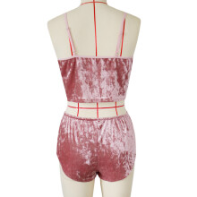 v collar lingerie for women pink size m