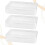 3Pcs Durable White Plastic Dustproof Mask Storage Box for Home Use 7