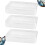3Pcs Durable White Plastic Dustproof Mask Storage Box for Home Use 8
