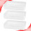 3Pcs Durable White Plastic Dustproof Mask Storage Box for Home Use 4