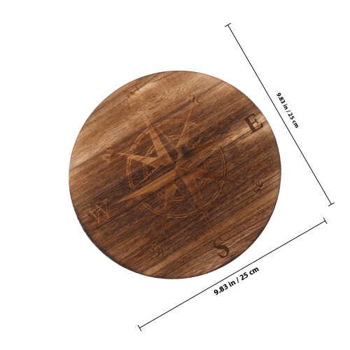 wooden serving tray round cheese platter sun 1