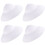 4Pcs Lightweight White DIY Graffiti Hats for Use 8