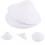 4Pcs Lightweight White DIY Graffiti Hats for Use 9