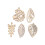 50 stuks bladvorm uitsnijdingen voor DIY craft versiering 1
