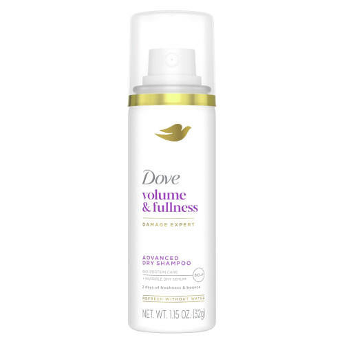Dove Dove Shampoo Sec Avancé Volume & Éclat 1,15 oz, Rafraîchit Cheveux Sans Eau