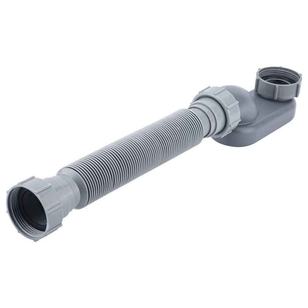 Abs Bathtub Shower Drain Pipe Flat P-Trap Free-Standing Tub Drain For Bath Replacement 9393856031290