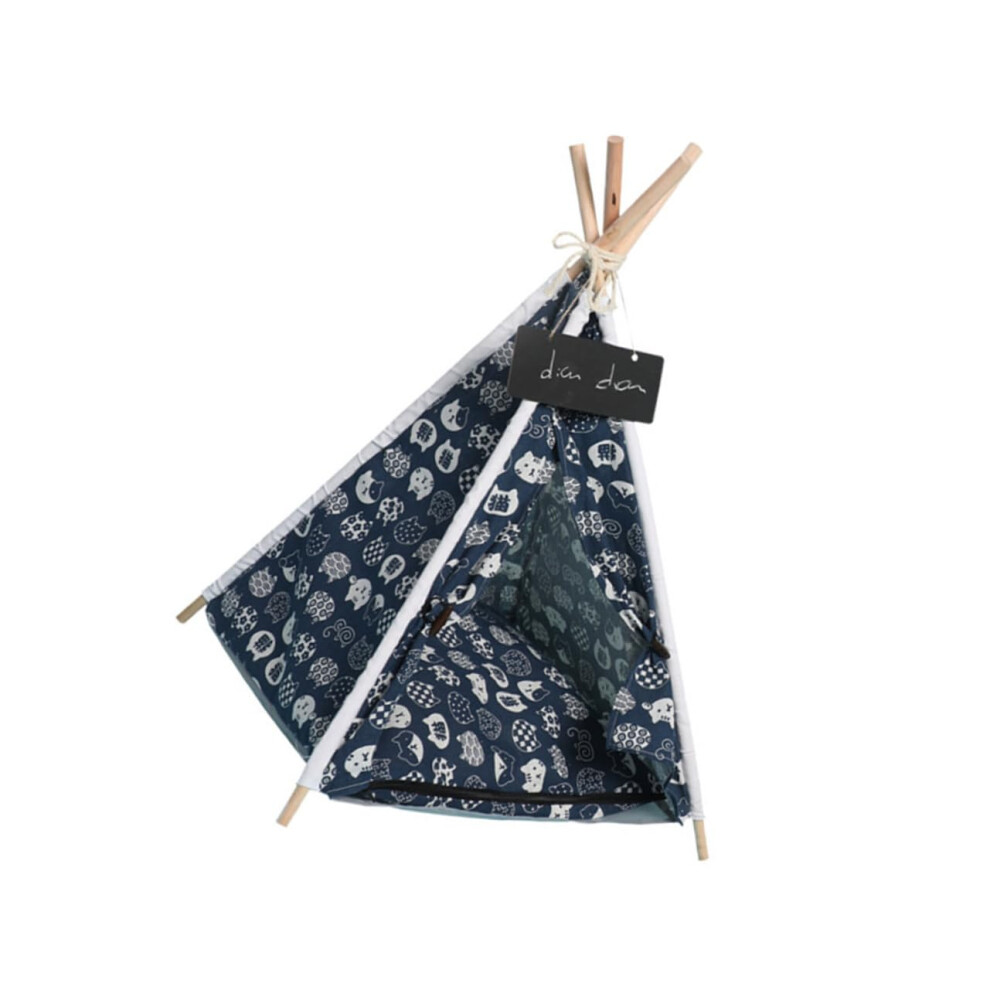 Household Pet Tent Premium Frame Scratch-Resistant Dog And Cat Sleeping Teepee Washable Cushion-image-OPC-PKSBXZG-NEW