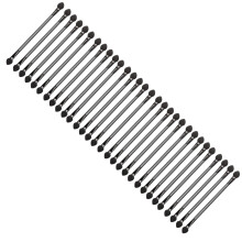 30 einweg-lidschattenpinsel doppelseitig schwarz