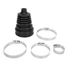 Dust Cover Rubber Round Clamp Kit For CV Axle And CV Boot, Ball Head, Constant Speed, Fits Most Car Models, Black