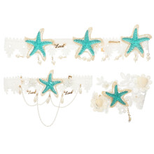 sommerlicher boho-haarreif mit armband, halskette und perlen