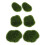 6Pcs Simulated Moss Stones For Plant Wall Microlandscape Green 6