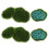 6Pcs Simulated Moss Stones For Plant Wall Microlandscape Green 1