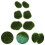 6Pcs Simulated Moss Stones For Plant Wall Microlandscape Green 3