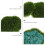 6Pcs Simulated Moss Stones For Plant Wall Microlandscape Green 8
