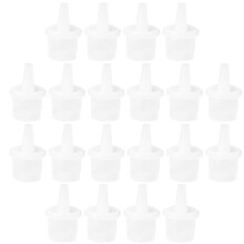 20pcs eyelash glue bottle mouth heads transparent extension tools