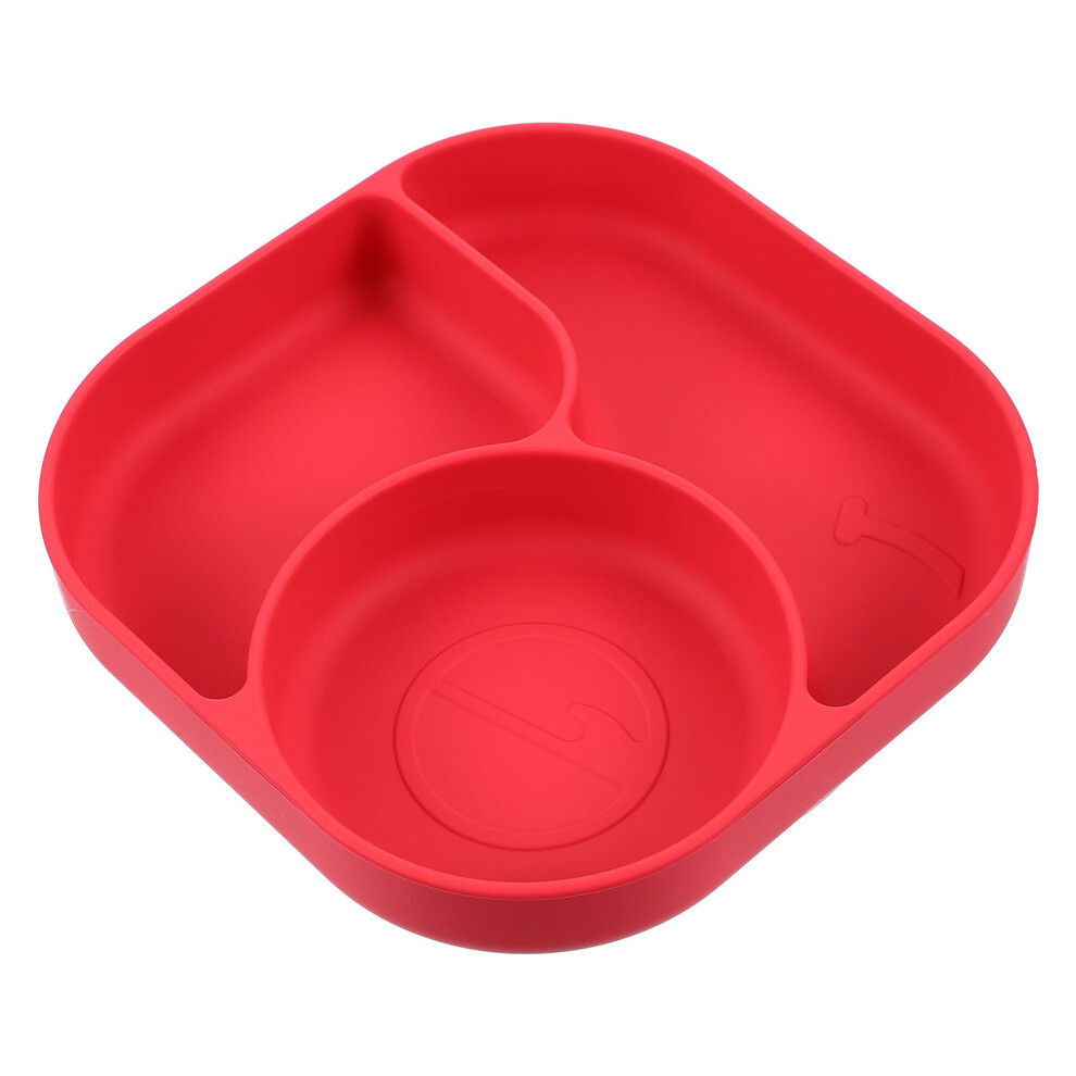 Baby Silicone Dinner Plate With Compartments For Toddler Tableware Totority