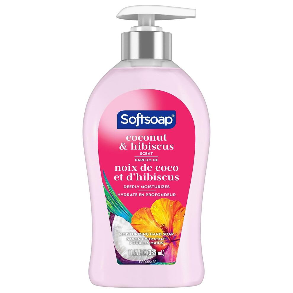 Softsoap Hydrating Liquid Hand Soap Coconut Hibiscus, Aloe Vera, 11.25 Fl Oz(Pack Of 1