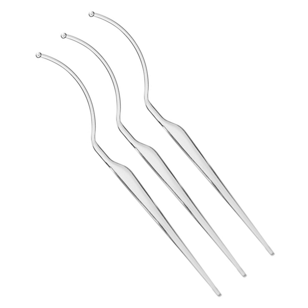 Vaguelly White 3Pcs Eyelash Display Sticks Durable Salon Eyelashes Wearing Tool