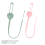 2pcs silicone pacifier safety straps stretchable teether chains 3