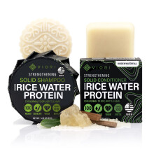 VIORI Hidden Waterfall Shampoo- und Conditioner-Bar-Set Hergestellt mit Reiswasser f r Haarwachstum Handgefertigtes sulfatfreies Shampoo und